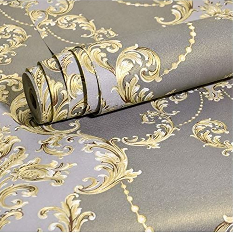 Wholesale Living Room Wood Textured Wallpaper for Wall, Flower Mural Custom 3D Wallpaper
